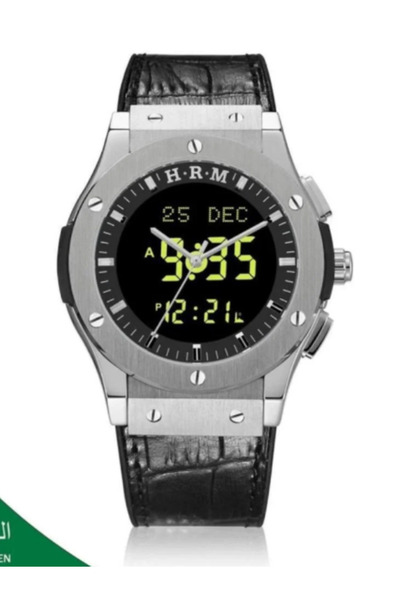 AL-HARAMEEN Al Haramain Men's Luxury Leather Watch HA-6108, 48mm Size - Avail...