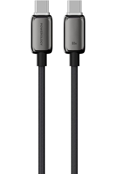 Powerology ZINCO Series USB-C TO USB-C Cable - Dark Gray