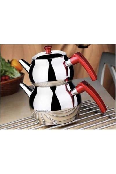 abnturk Paslanmaz Çelik Çaydanlık Büyük Boy