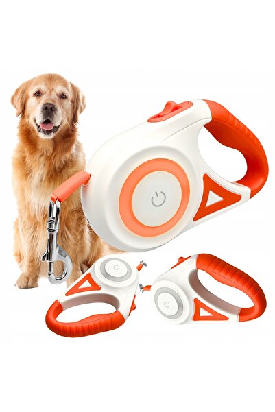 Other Lesă automată pentru câini cu LED și lanternă 5m, încuietoare RGB regla...