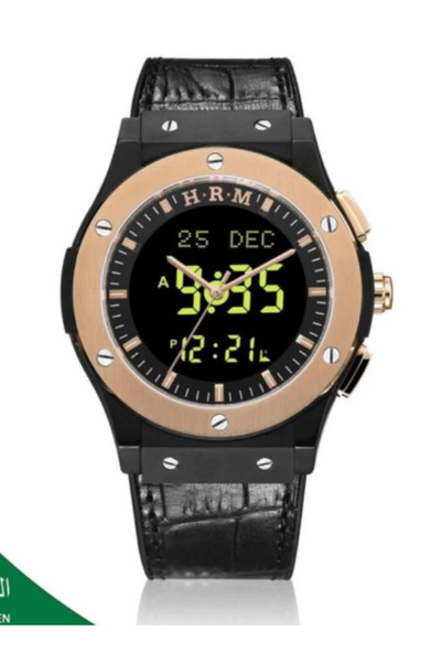 AL-HARAMEEN Al Haramain Men's Luxury Leather Watch HA-6108, 48mm Size - Avail...