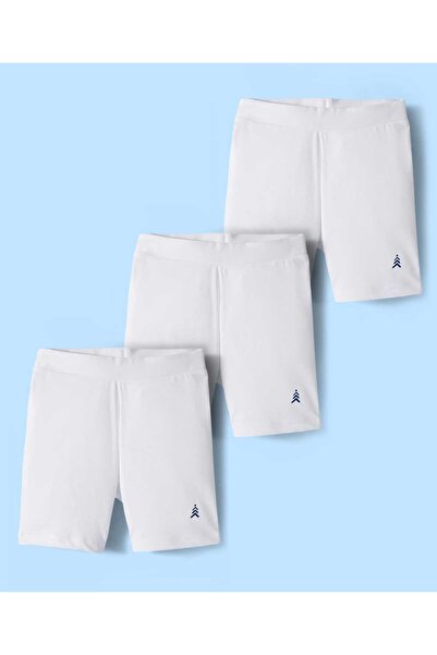 Pine kids Cotton Lycra Knit Above Knee Length Solid Cycling Shorts (Pack of 3...