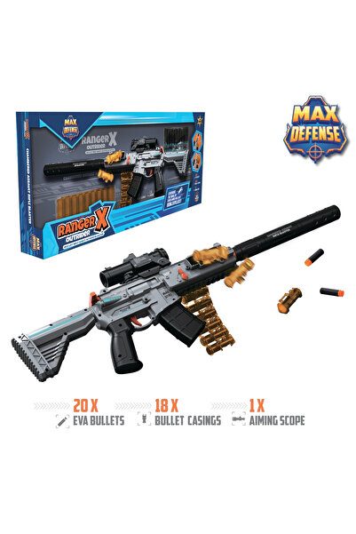 Max Defense Ranger X - Outrider Bullet Belt & Shell Eject Action Blaster
