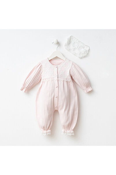 MİNİZEYN TEKSTİL Miniycool 3018 Mnz Marka Perla Bebek Kız Tulum 3-9 Ay