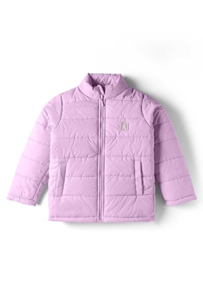 Pine kids Woven Full Sleeves Solid Padded Jacket - Purple