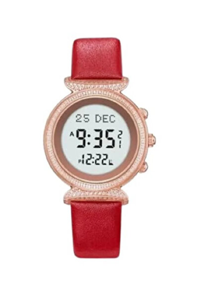 AL-HARAMEEN Al Haramain Elegant Crystal Watch HA-6351 Women's Red