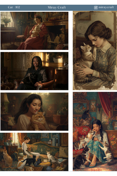 MirayDesign 1 foaie de pisică autocolante tematice (12x17 cm) pentru Bullet J...