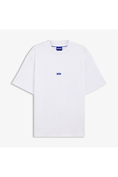 Hugo Boss Logo Patch Erkek Beyaz T-Shirt