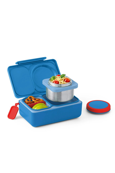 OmieBox - UP Isı Yalıtımlı 2. Nesil Kozmik Mavi Bento Yemek Kutusu