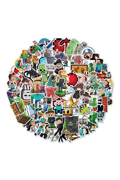Inder 100 قطعة من ملصقات ماينكرافت المصنوعة من الفينيل المقاوم للماء