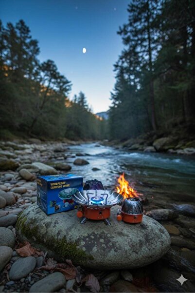 abnturk Rüzgar Kalkanı Lotus Tasarım Metal Yapraklar Alevin Sönmesinİ Engelll...