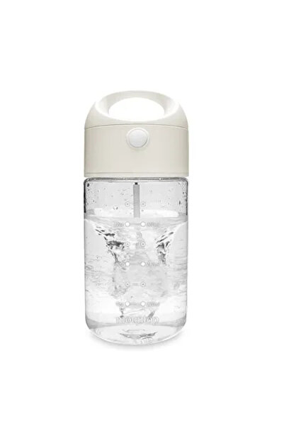 Arabest كوب خلط، أبيض اللون، بمقبض متوافق، مانع للتسرب، خفيف الوزن