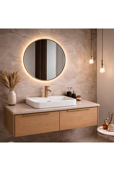 Turavit Loft Dikdörtgen Tezgâh Üstü Batarya Delikli Beyaz Lavabo 60x40 Cm LFT0710