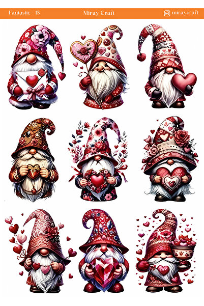 MirayDesign 1 ورقة ملصقات ذات طابع خيالي رائع - دفتر يوميات ومخطط (12×17 سم)