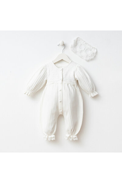 MİNİZEYN TEKSTİL Miniycool 3018 Mnz Marka Perla Bebek Kız Tulum 3-9 Ay