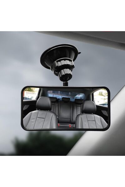 Arabest مرآة أطفال للسيارة مزودة بكوب شفط، مرآة مقعد السيارة قابلة للتعديل بز...