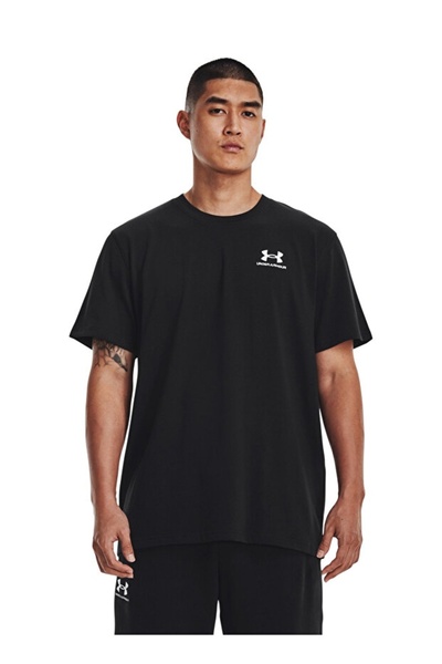 Under Armour Ανδρικό μπλουζάκι Ua M Logo Emb Heavyweight Ss Μαύρο - Λευκό 137...