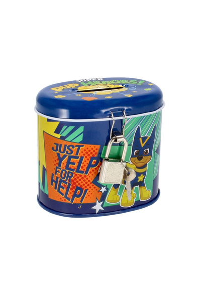 Starpak Paw Patrol oval metal piggy bank -