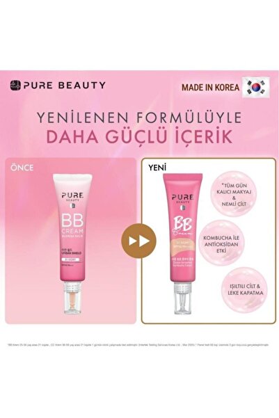 PURE BEAUTY BB Krem SPF50 PA++++ Natural 30 ml