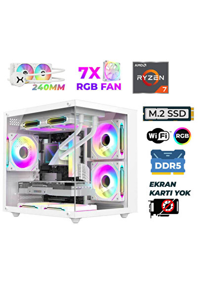 XASER Raze X160 Ryzen 7 7800X3D 32GB DDR5 Ram 1TB M.2 NVMe SSD Sıvı Soğutmalı...