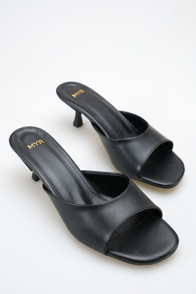 meyra'nın ayakkabıları Women's Heeled Sandals Black Skin