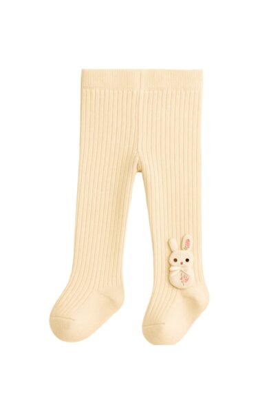 Mixbo colanți pentru copii cu piciorușe, iepuraș mic, bumbac gros, 6-12 luni,...