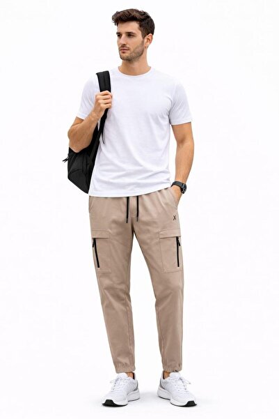 RAPAPA Men's Cargo Jogger Pants – Relaxed Fit, Casual & Sports Use 2796