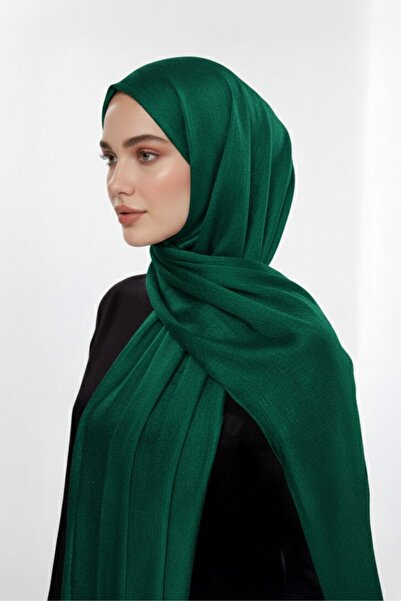 Mizalle Sim Dokulu Zümrüt Yeşili Şal