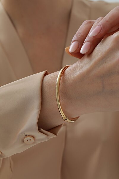 YAVUZ KUYUMCULUK 14 Ayar Altın Kalın Bombe Kelepçe