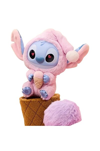 FOXMAG24 Jucărie de pluș Stitch, 15 cm, roz, cutie surpriză, figurină aleatorie