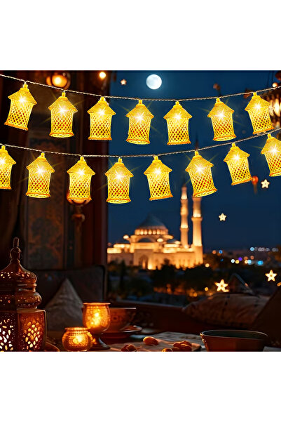 Generic Ramadan Lights, 3M 20LED Bead Lantern String Lights - Battery-Operate...