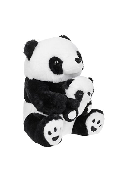 OEM Πλούσιο παιχνίδι, Πάντα με κουτάβι, Λευκό και Μαύρο, 38cm