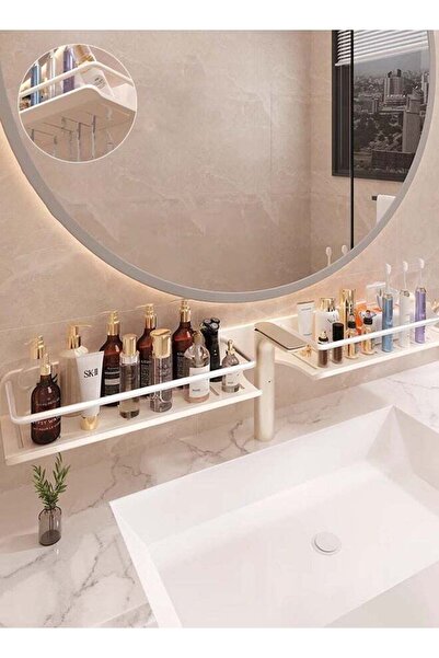 DOMEET رف جداري يُعلق فوق حوض المطبخ، منظم رفوف فوق صنبور الماء، رف حوض الحما...