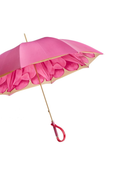 PASOTTI Fuşya Yıldız Çiçeği Çift Katlı Kumaş Şemsiyesi 93 cm