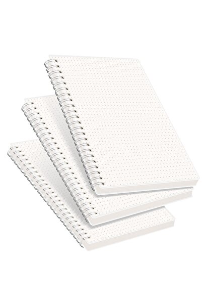 Defsedar Bullet Dotted Journal Notebook A5 Spiral Bound 100GSM Thick Paper 3 ...