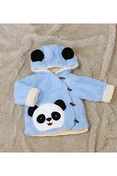 Pababo 0-3 Months Baby Plush Coat – Soft Winter Jacket with Hooded Cute Figures