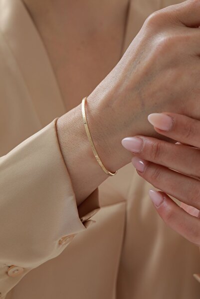 YAVUZ KUYUMCULUK 14 Ayar Altın Desenli Kelepçe