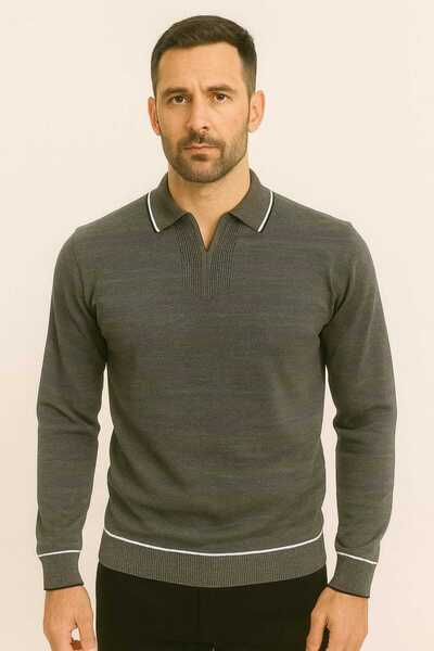 ANATOLIATEKSTILE Men's Premium Polo Collar Shirt, Slim Fit, Casual Elegant, W...