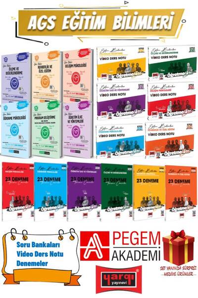 Pegem Akademi Yayıncılık 2026 Pegem Meb AGS Eğitim Bilimleri Soru Bankaıs Set...