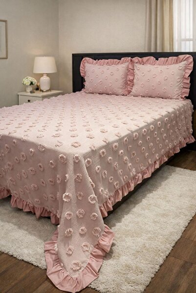 Doğa Ruffled Bedspread Double Size