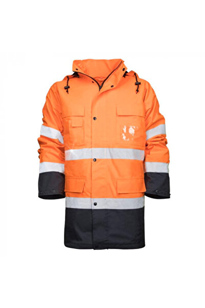 ardon Jacheta portocalie reflectorizanta cu gluga barbati, culoarea portocali...
