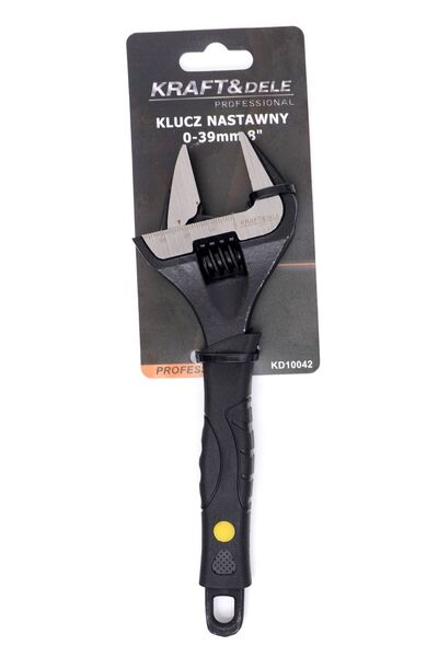Kraft&dele Adjustable Wrench 0-39mm 8", Kraft&Dele, KD10042