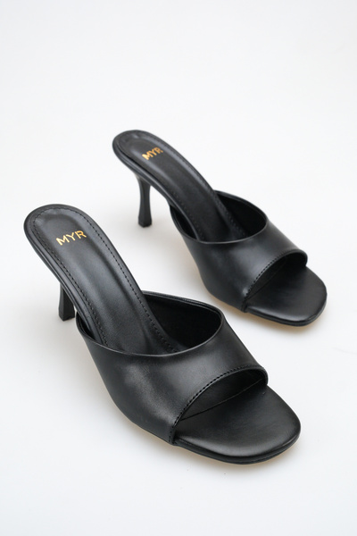 meyra'nın ayakkabıları Women's Heeled Sandals Black Skin