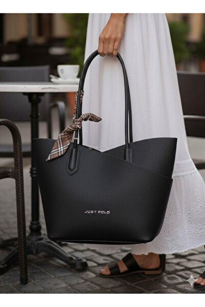 Just Polo Women's Handbag and Portfolio Handbag Set - Casual Stylish Bag with...