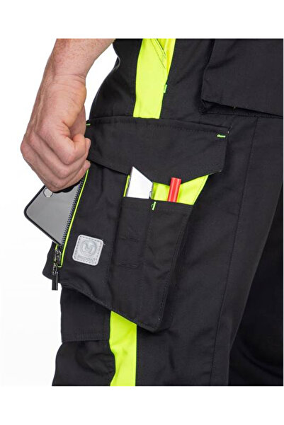 ardon Pantaloni de lucru standard, negru-galben, NEON