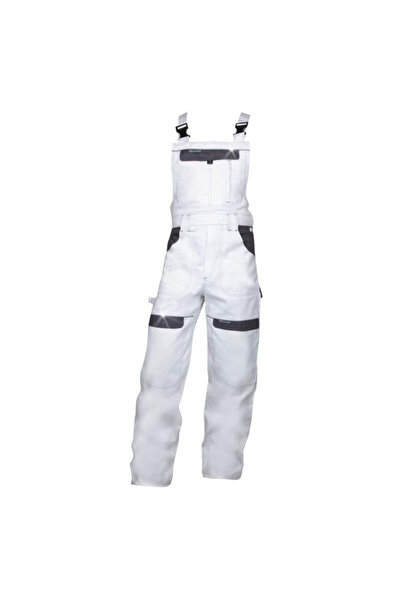 ardon White 100% cotton work trousers with bib, COOL TREND