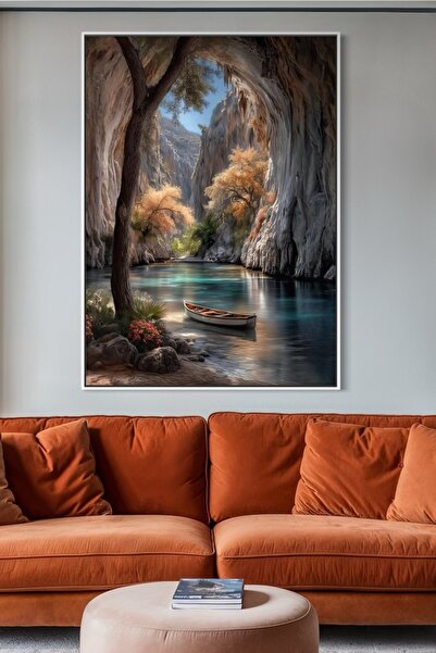 ARTAN GALLERY İtalyan Kadife Doğa Manzaralı Duvar Tablosu | Yağlı Boya Görünü...