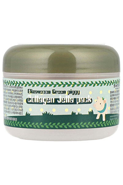 ELIZAVECCA Kore cilt bakımı Green Piggy, Kolajen Jöle Kremi, 100 g (3,53 oz)