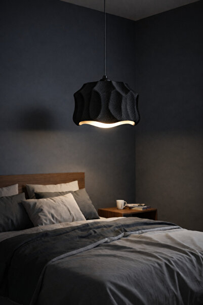 ZORO Modern Beton Dokulu Sarkıt Avize E27 Duy Minimal Salon Mutfak Yatakodası