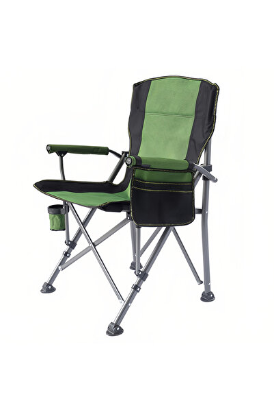 ETG Folding Camping Chair with Cooler Pocket, Comfortable Padded Seat